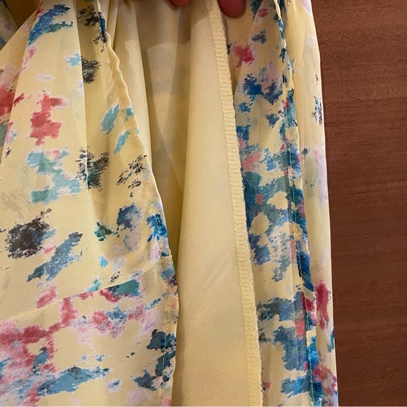 TYCHE Floral dress. Empire waist,above knee. Medium. - Picture 5 of 9